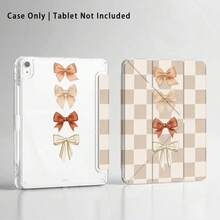 亚克力水晶彩绘平板电脑保护套，带支架，兼容三星 A9/A9+/S9/S9FE/A11/A11+/S11/S10 FE/S10 FE+/S10 Lite，也兼容苹果 A16 2025、Air 11/13、M3 2025、荣耀、Matepad SE 11 等热门机型，蝴蝶、格子等多种图案可选。 - 彩色 - 查看 5