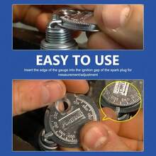 Bộ 1/2 thước đo khe hở bugi, hình đồng xu, phạm vi đo 0,6-2,4 mm. Dụng cụ đo thông số bugi. - bugi - Xem 6