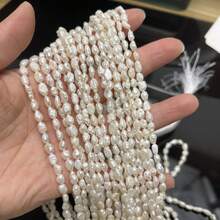 1string Natural Freshwater Pearl Beads Keshi Pearls Baroque Isolation Loose Beaded For Jewelry Making DIY Fashion Bracelet Necklace Accessories - Irregular - View 4