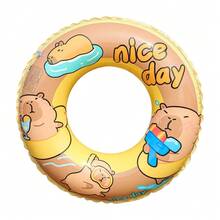 1 chiếc phao bơi hình hà mã bơm hơi, phao bơi hai lớp dày dặn, bơm nhanh, có tay cầm, phao cứu sinh đeo dưới cánh tay, phao bơi kiểu INS cổ điển, vật dụng cần thiết cho mùa hè, đồ dùng đi biển, phao bơi hồ bơi. - thông thường - Xem 17