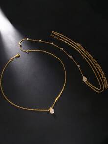 1 pieza Collar nupcial sexy sin espalda, cadena corporal de lujo multifuncional, versátil y elegante - borla - Ver 7