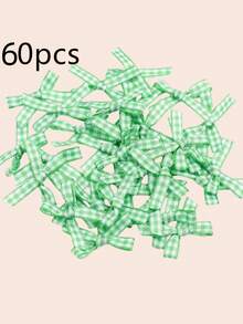 60 chiếc nơ bướm mini kẻ caro thủ công, nơ gói quà, phụ kiện quần áo nội y, kẹp tóc, đồ dùng DIY - Xem 19