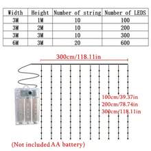 8-Mode Battery Operated Fairy String Lights, Glowing Decorative Lights For Curtains, Camping, Patio, Garden, Christmas, Halloween, Birthday Party, Bedroom, Indoor & Outdoor, 4 Color Options - Battery Box Curtain Light String - View 4