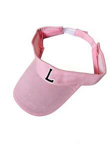 1 chiếc mũ chống nắng nhẹ dành cho nữ - Chất liệu polyester thoáng khí, có thể điều chỉnh, chống tia UV, thiết kế 26 chữ cái, vành cong, phù hợp cho các hoạt động chạy bộ ngoài trời, mũ thể thao thoáng khí, mùa hè, bãi biển, kỳ nghỉ, du lịch. - Hồng - Xem 8