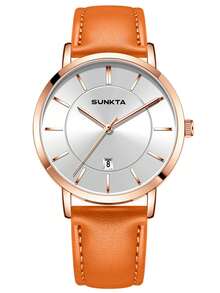 SUNKTA LIGE 时尚女士腕表，精致独特设计，石英表，生活防水，女士节日礼物 - 玫瑰金 - 查看 11