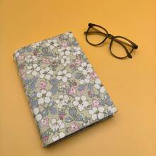 1pc Orange Blossom Fabric Book Cover, Handmade Flat Printed Planner/Notebook Sleeve, Gift For Book Lovers And Couples - Single Piece - View 9