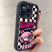 Funda de teléfono suave negra Cute G-GloomyB-BearPhone17ProMax161514131211Plus 17air - z7 - Ver 11