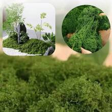 10/30/50/100/200g Realistic Artificial Moss Decor - Lifelike Green Plants - Set - Suitable For Micro Landscape, Windowsill Decor And Design Layout, Bionic Artificial Moss, Green Moss Micro Landscape Decor, Simulated Plants - Green - View 5