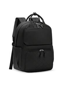 15.6 Inch Multi-Function Backpack For Men, Lightweight College Student Backpack, Casual Daily Laptop Bag, Water-Resistant Computer Bag, Suitable For School, Work, Travel, Black - Multicolor - View 9