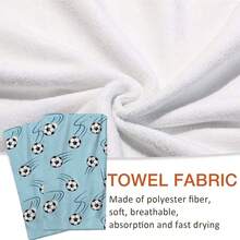 1/2/4/48 piezas Toallas de cocina con estampado de balón de fútbol de la Copa Mundial 2026 - Super suaves, altamente absorbentes de poliéster, toallas de plato y mano ideales para vacaciones, cocina, decoración de fiestas - Multicolor - Ver 3