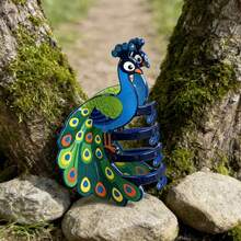 1pc Elegant Peacock Hair Clip, Fashionable And Versatile Back-Of-The-Head Hairpin, Anti-Slip Ponytail Hair Clip, Suitable For Daily Versatile Hair Accessory,Travel,Birthday - Multicolor - View 4