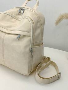 复古风背包，百搭耐用，适合日常通勤，时尚百搭 - 彩色 - 查看 4