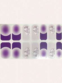 3D Shell Element Marble Texture Nail Stickers, Green Stereoscopic Gemstone Diamond Nail Art Decals, DIY Nail Jewelry Accessories - Multicolor - View 2