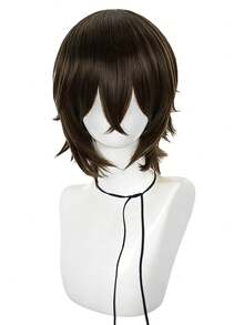 Peluca de 12 pulgadas para festival de música, fiesta de cosplay, personaje de película famosa, peluca de estilo profesional, fibra corta resistente al calor y cómoda, adecuada para principiantes, ideal para vacaciones, carnavales, conciertos de música, convenciones de anime, moda de fiesta. Pelucas naturales (varios colores disponibles) - Dos Tonos - Ver 20