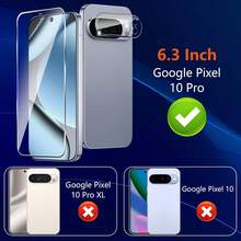4pcs Set Screen Protector For 10A, Pixel 10 Pro Fold/Pixel 10/10 Pro XL/Pixel 10 Pro, High Definition Anti-Scratch Screen Protector, 3D Camera Black Lens Protector, Fingerprint Unlock, Anti-Scratch Tempered Glass Screen Protector, Applicable To Ultra-High Definition Phone Screen Protector, 3D Transparent Lens Protector, Protector, Support Fingerprint Identification - Clear - View 8