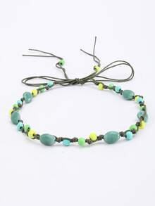 1pc Women's Boho Seashell & Wooden Bead Tassel Bowknot Decorative Waist Rope/Belt, Handmade For Beach Dress - Seashell - Colorful - View 13