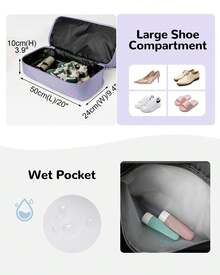 Travel Bag Sets - Purple - View 3
