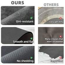 Tapete de baño pequeño de secado rápido antideslizante lavable delgada absorbente se adapta a la puerta ideal para baño ducha o fregadero 12 x 12 pulgadas color gris oscuro - como en la foto - Ver 7