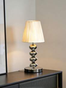 1pc USB Powered High-Quality Metal Retro Desk Lamp, Suitable For Bedside, Hostel, Dining Room, Camping, Minimalist Warm Light Atmosphere Lamp - Silver - View 7