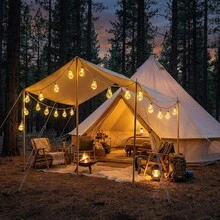 25/15/10pcs Solar Powered Outdoor Decorative String Lights, Retro Hemp Rope Solar Powered Fairy Lights With 8 Lighting Modes, Suitable For Fence, Yard, Garden, Party, Wedding, Camping, Aesthetic Home - Multicolor - View 8