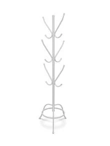 Floor-Standing Coat Rack With 12 Hooks, Stainless Steel Clothes Organizer, Klicmix Clothes Rack. - 白色 - 查看 2