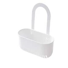 Hands-Free Draining Basket | Plastic Hanging Sink Drainer, One-Button Press, Detachable, Suitable For Kitchen And Bathroom Use - 1pc - View 10