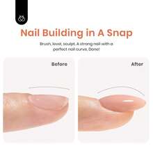 Beetles Builder Gel For Nails-Cover Nude Translucent 8 In 1 Nail Thickening Strengthening Building Apex - 1Pcs 15Ml Jelly Brown - 查看 5
