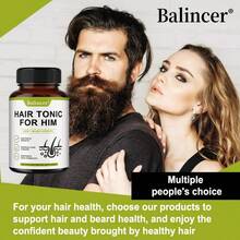 Hair Tonic For Him 120 Capsules - With Vitamin, Biotin, Pantothenic Acid - Support Hair & Beard Health - 1 Bottle - View 6