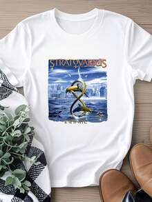 women t-shirt print Stratovarius infini T-Shirt Cotton For Men Women Tee All Size S-4XL CB365 - Weiss - Übersicht 1