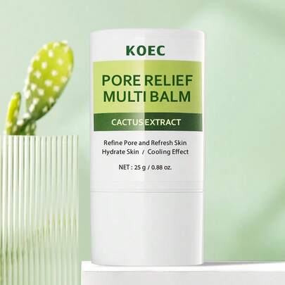 KOEC 毛孔舒缓多效润肤膏，消肿，收缩毛孔，减少浮肿肌肤和粗大毛孔，即刻清凉舒缓面部及眼部护肤润肤棒