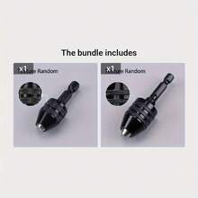 Bộ chuyển đổi đầu kẹp mũi khoan nhanh 1 cái - Nâng cấp máy khoan của bạn với bộ chuyển đổi đầu kẹp mũi khoan 3 chấu không cần chìa khóa này. - Nhiều màu - Xem 2