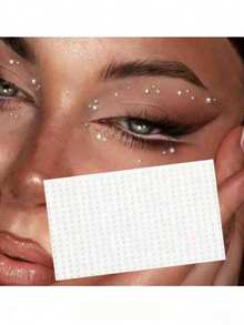 2毫米珍珠脸部宝石、头发宝石、眉部宝石、钻石贴纸 - 白色 - 查看 10