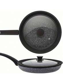 1pc Universal Pot Lid, Fits 6", 7", 8", 9.5", 10.5", 11" Diameter Pots/Pans, With Heat-Resistant Silicone Rim And Tempered Glass - Clear - View 7