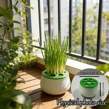 室内厨房水培葱种植器，无土葱种植器，家庭园艺蔬菜种植工具，无需浇水，易于维护，可重复收获葱 - A - 查看 7