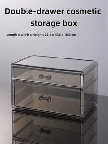 1 Set Transparent Drawer Style Makeup & Skincare Storage Box, Large Capacity Desktop Organizer Rack For Cosmetics, Masks, Jewelry, Lipstick, Cushion, Eyeshadow, Upgraded Version - Multicolor - View 12