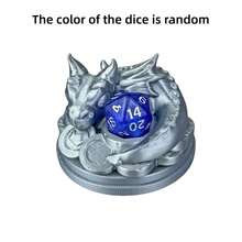 D&D Dragon Dice Holder - Resin Dragon Statue With 1 Random Color Dice Included - Tabletop RPG Dice Storage Display Stand For D&D, Pathfinder And  - Great For Dice Display, Game Table Decor And Fantasy Collectibles - Perfect Gift For D&D Players And Dragon Collectors - Multicolor - View 11