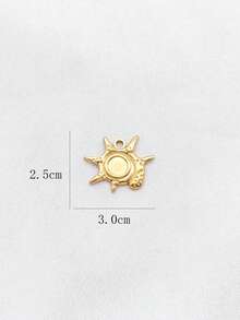 1pc Multi-Element Jewelry Necklace Pendant Accessories, Fashionable Elegant Casual, Suitable For Daily Wear - Yellow Gold - View 9