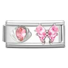 1pc Modular Beaded Bracelet DIY Kit, Includes Heart, Bow, Cherry, Moon Charms, Rhinestone Design, Suitable As Party Gift For Friends, Family, Couples - M294030 M294031 - View 9