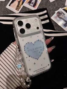 Elegant Minimalist Star, Bow & Wing Design Phone Case, Compatible With IPhone 17 Pro Max, 15 New Model, 14, 16, 13, 15 Pro, 14 Pro, Fashionable And Anti-Drop - Clear - View 4