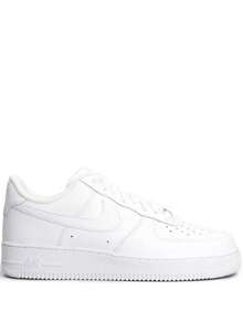 Authentic Nike Air Force 1 '07 Men's & Women's Sneakers - Premium White Leather Low-Tops | Original Nike Air Cushioning | Classic AF1 Heritage Shoes - trắng - Xem 12