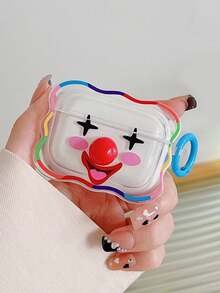 1个波浪形趣味小丑耳机套，兼容苹果1/2蓝牙耳机，卡通创意3/4/Pro2 - 彩色 - 查看 8