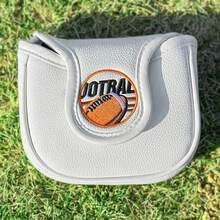 1PC Rugby Style Design Style Club Head Cover, Golf Putter Club Cover, Golf Mallet Putter Cover - PU With Advanced Embroidery For Most Brands - Multicolor - View 5