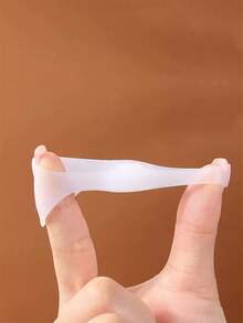 2-10pcs Elastic Silicone Toe Sleeves, Toe Caps, Toe Protectors, Toe Cushions, Suitable For Wearing Shoes, Fit Both Left And Right Feet - White - View 7