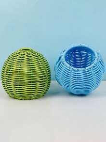 1pc Pet Bird Nest, Woven Rattan Parrot Nest, Parrot Cage, Rattan Woven Chew-Resistant Hanging Sleeping Nest, Suitable For All Seasons, Pet Supplies - View 4