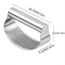 1 cái dụng cụ ép tỏi bằng thép không gỉ, dụng cụ nghiền tỏi cong, dụng cụ băm tỏi thủ công dùng trong gia đình. - Nhiều màu - Xem 9