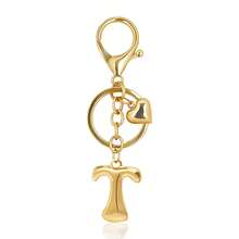 Gold Heart Bubble Initial Bag Charms For Handbags – Cute Initial Letter Keychain For Women, Purse Charms Gift - Gold - View 18
