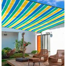 Esta malla de sombreado solar resistente a los rayos UV está disponible en 12 tamaños diferentes, es duradera y resistente al desgarro, y es fácil de instalar en balcones, patios y piscinas, proporcionando un excelente sombreado solar, pantalla y protección de privacidad. - Verde - Ver 11