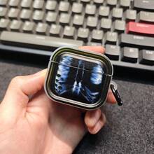 1个欧美个性化肋骨图案保护壳,兼容 Pro 2、Pro 3、苹果第三代、第四代耳机(不含耳机) - 彩色 - 查看 4