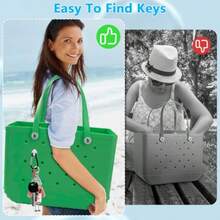Letter And Flower Beach Accessories For Bogg Bags Insert Charm Accessories For Beach Bag Lightweight Polyester Charms In Pastel Colors Unique Decorative Details For Summer Outings - X 型 - 查看 5