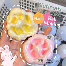 2026年热销可塑形冰淇淋挤压玩具，超薄手工减压球，高品质挤压球 - 派对礼品，趣味创意礼物，生日礼物，情人节礼物，儿童节礼物，复活节礼物，完美礼物，最佳礼物，万圣节礼物，减压玩具 - 彩色 - 查看 3